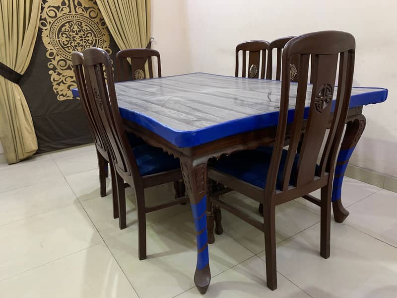 dining table/wooden chairs/6 chairs dining set/wooden dining table 1