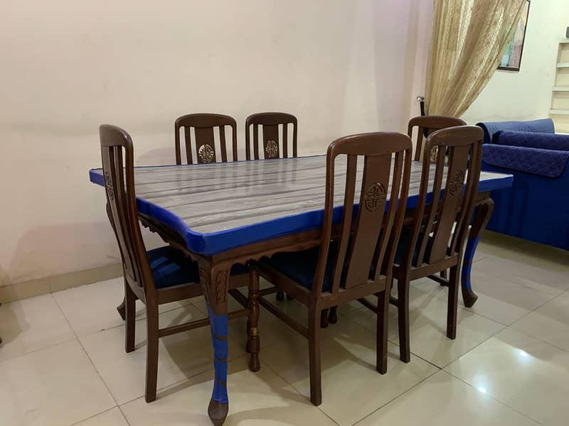 dining table/wooden chairs/6 chairs dining set/wooden dining table 4