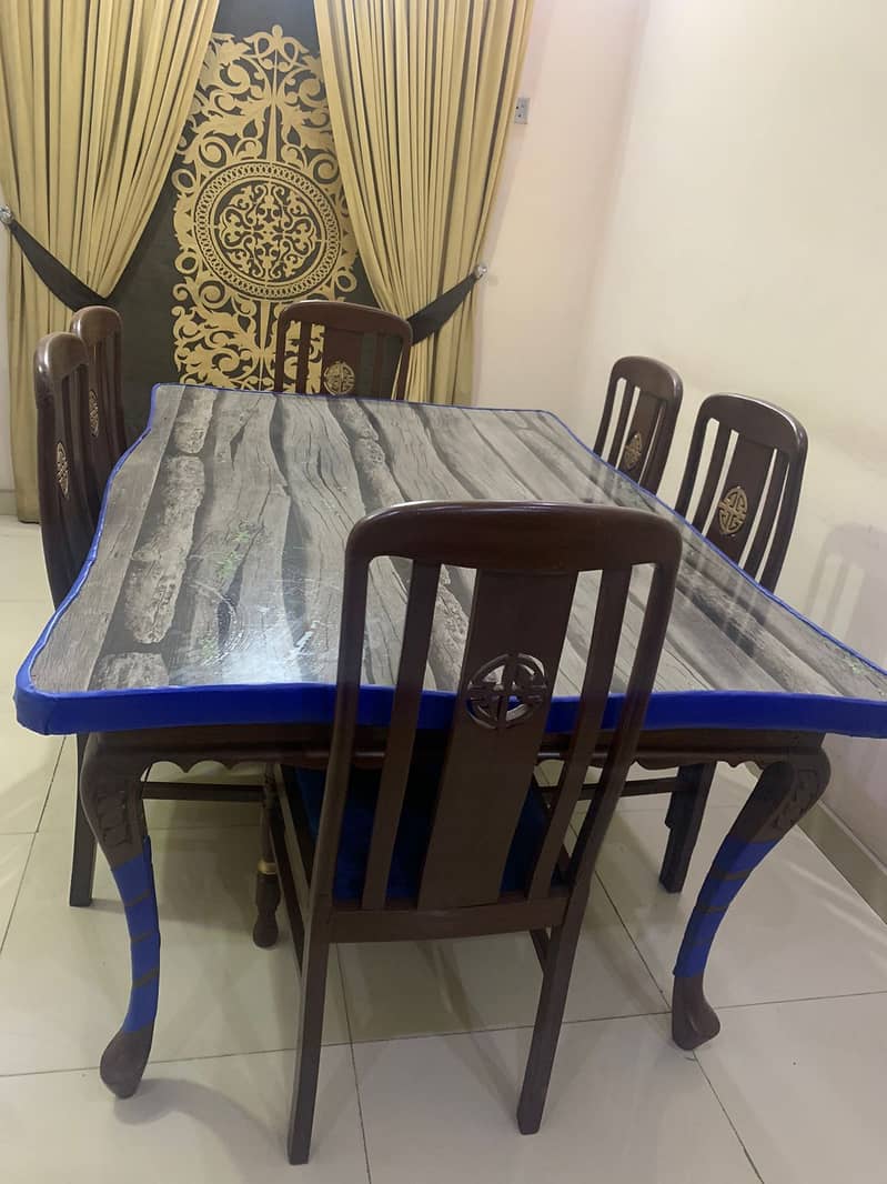 dining table/wooden chairs/6 chairs dining set/wooden dining table 7