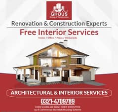 Construction services/Renovation/Interior Design services