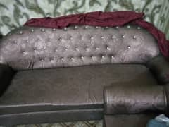 5 seater brown sofa set 0