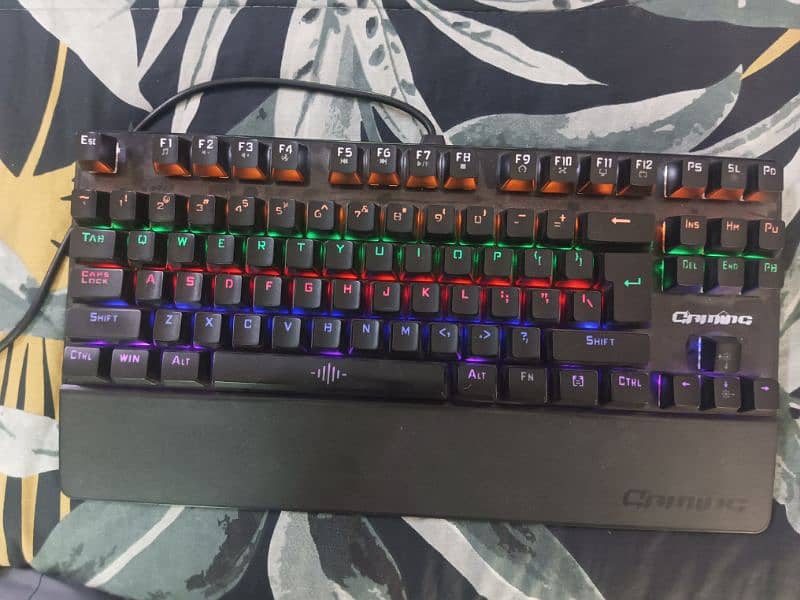 RGB mechanical blue switches gaming keyboard 1