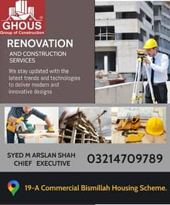 Construction services/Renovation/Interior Design services