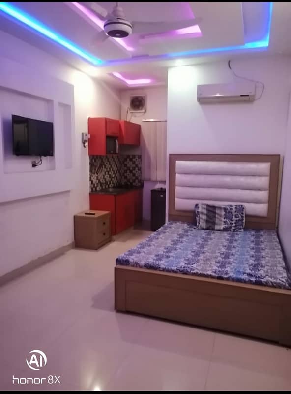 BEAUTIFUL FURNISHED STUDIO APARTMENT FOR RENT IN ALLAMA IQBAL TOWN 8