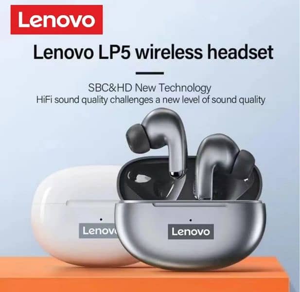 Lenovo LP5 Wireless BT 5.0 Noise Cancellation Earbuds 1