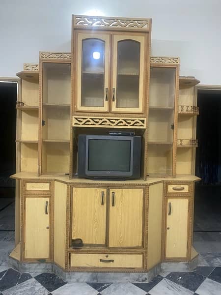 Tv cabinet with free sony tv 1