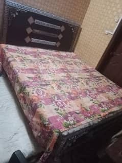 bed and side table