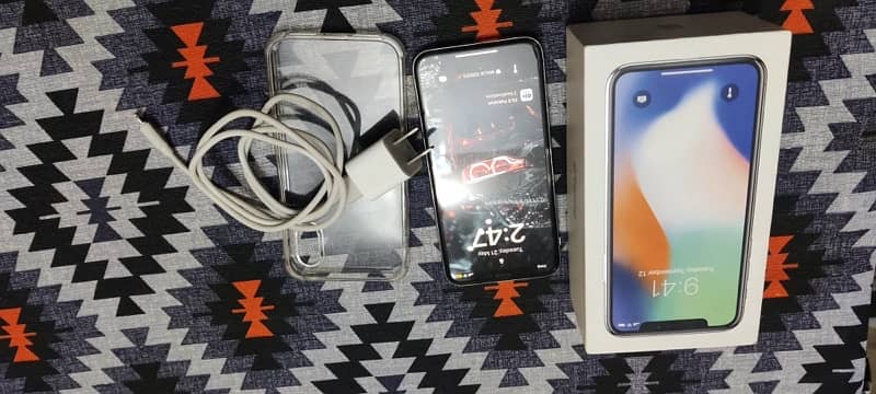 iphone X 64gb pta approved complete box 5