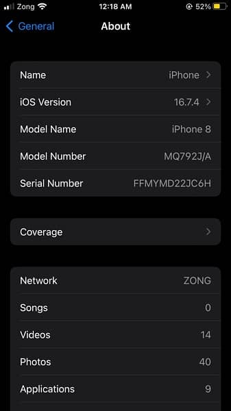 iPhone 8 sim working (Exhange with Good sets) 7