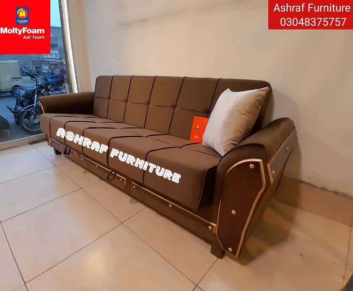 Molty| Sofa Combed|Chair set |Stool| L Shape |Sofa|Double Sofa Cum bed 18
