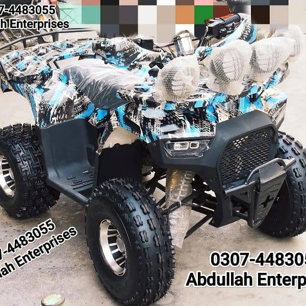 150 size audi style brand new quad bike atv 4 sell deliver in all pak 2