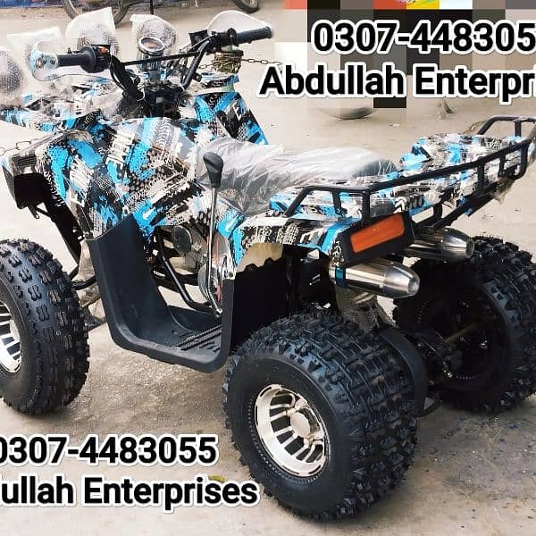 150 size audi style brand new quad bike atv 4 sell deliver in all pak 3