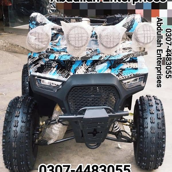 150 size audi style brand new quad bike atv 4 sell deliver in all pak 4