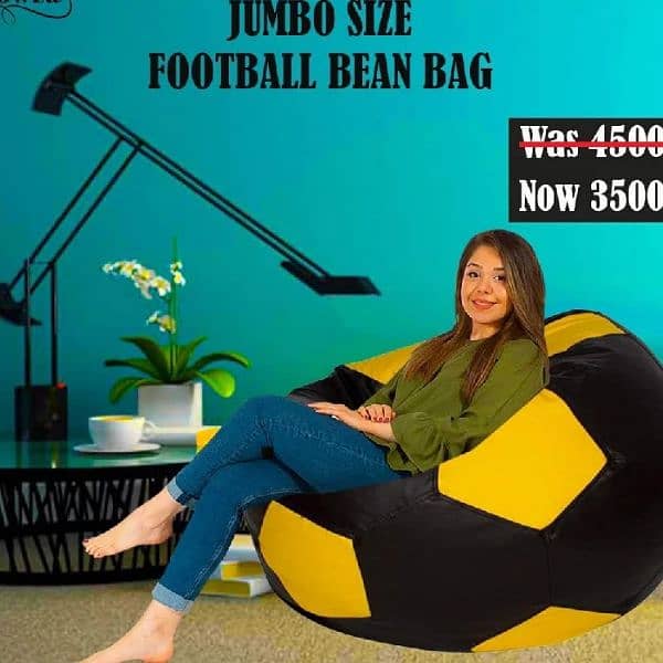 XL SIZE FOOTBALL BEAN BAG SEAT 7