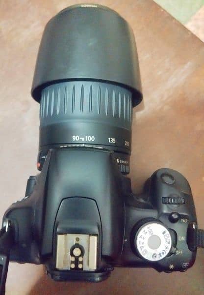 canon 500d with 90/300 lens with box charger 2