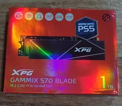 XPG S70 Blade 1TB Gen4 NVMe New with Heatsink 7500MB Read