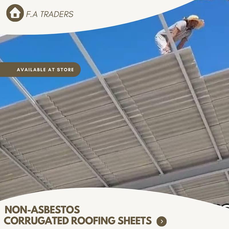 Fiber Cement Corrugated Sheet-Roofing/Warehouse/DairyFarm/Sheds/Garage 3