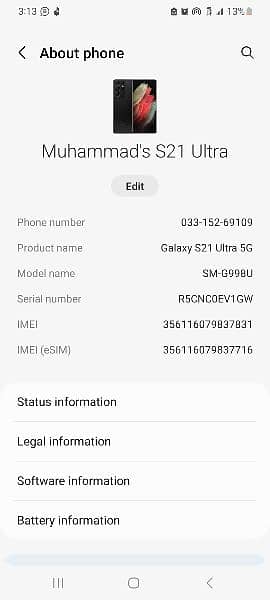Samsung s21 ultra PTA Approved 1
