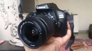 Canon 3000D (only box opened) with 18-55 lens