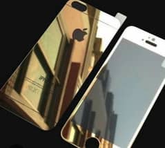 luxury Plating Tempered Glass iPhone 6 78 plus Gold (Front Back Sides
