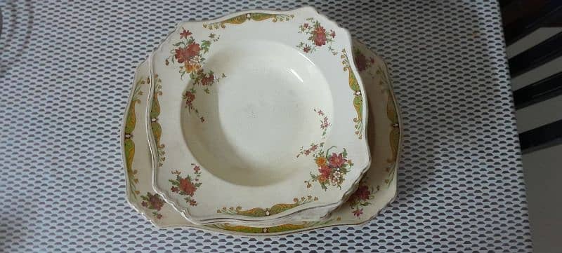 100 years old Antique 1928 Royal Winton Grimwades BEDFORD plates 2