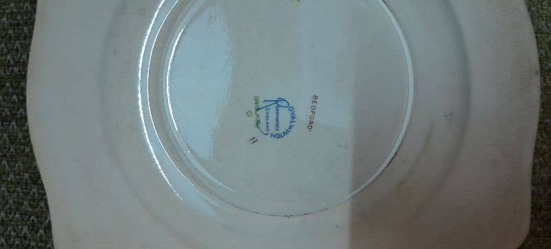 100 years old Antique 1928 Royal Winton Grimwades BEDFORD plates 8