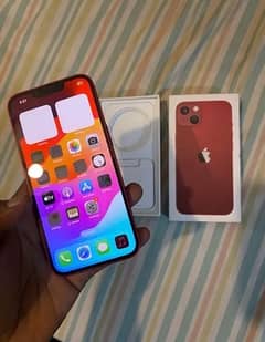 IPhone 13 128gb with box dual sim official pta approved urgent cash
