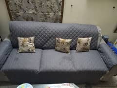 7 seater sofa set with S shape tables 2 side tables and 1 centre table