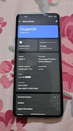 One plus 10 pro 12/256gb PTA approved 10/10