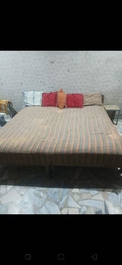 wooden single bed 0