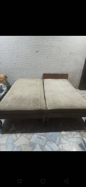 wooden single bed 1