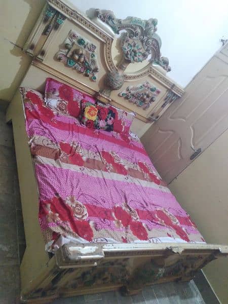 king size bed without mattress 2