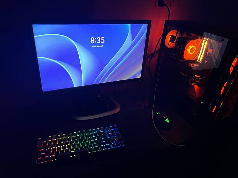 gaming pc with Rtx 3060 ti 9