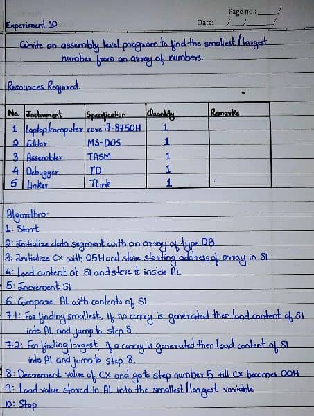 top level handwriting assignments 1