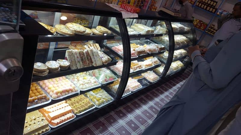 bakery country cake chiller display racks cash counter brand new 3