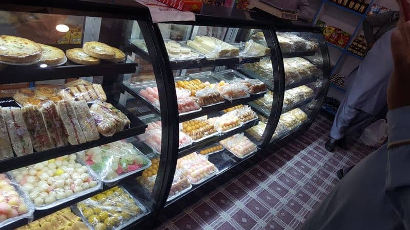 bakery country cake chiller display racks cash counter brand new 9
