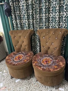 sofa chairs with tea table