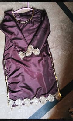 deep purple dress raw silk