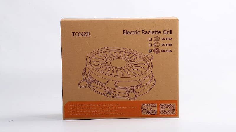 Tonze Raclette Grill for 4 People with 4 Raclette Pans.  @amazon finds 5