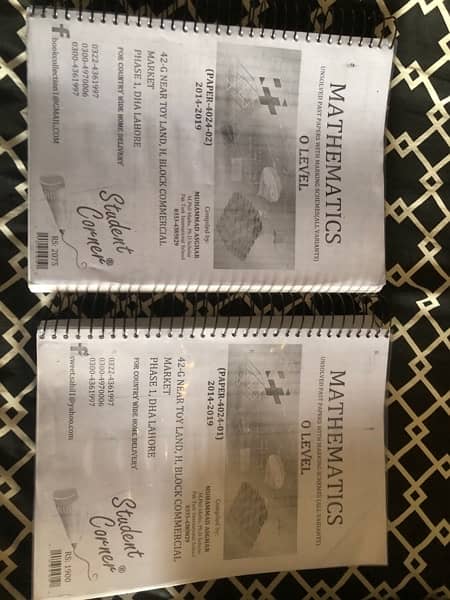 Maths past paper books paper 1 and paper 2 2