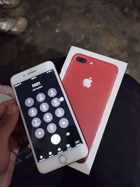 iphone 7 plus 128 Gb Red colour not open original box PTA approved 2