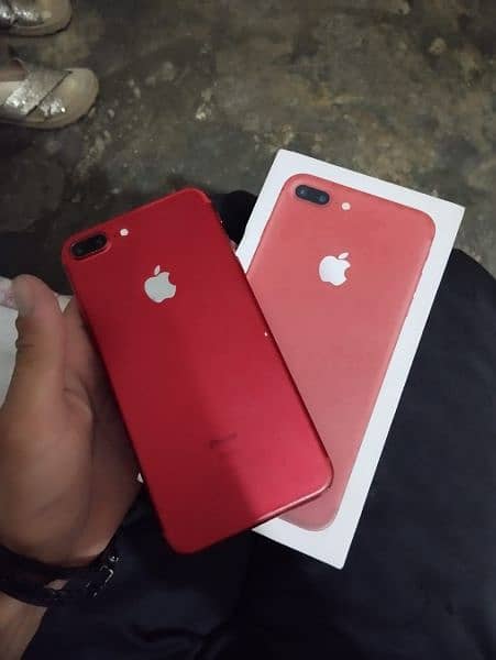 iphone 7 plus 128 Gb Red colour not open original box PTA approved 9