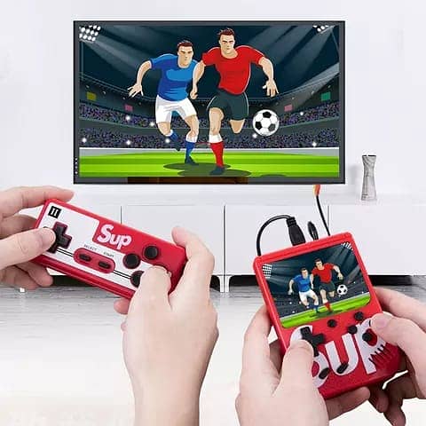 400 in 1 Sup Game Console Retro Game Box USB Rechargeable Portable Han 8