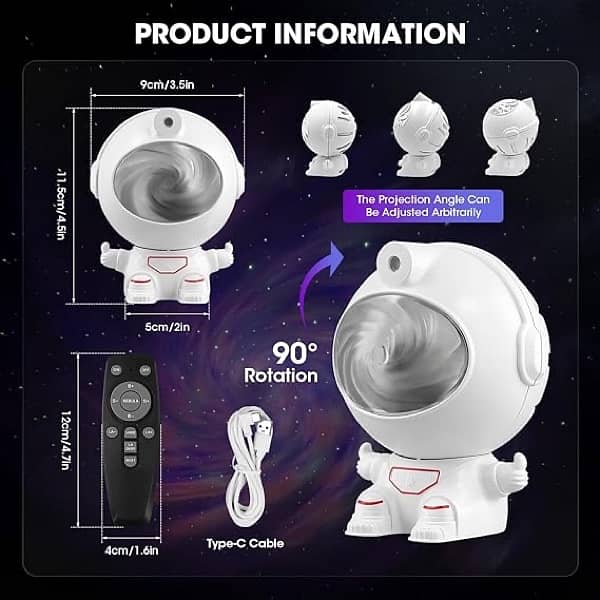 Astronaut Galaxy Star Projector Home decor lamp projector 4