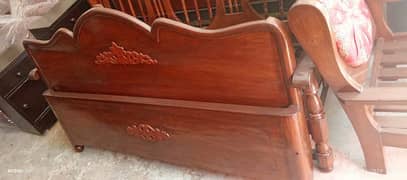 Double bed full soled wooden