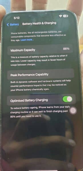 iphone 13 pro max non pta fu battery 86% wtr pack with original chargr 1