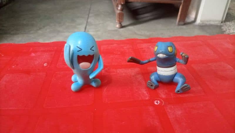 Pokemon Action Figures Croagunk, Wobbuffet 1