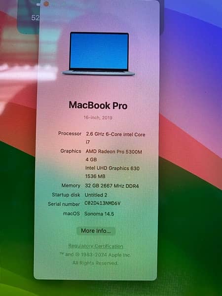 Macbook Pro 2019 16inch 3