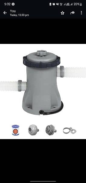 Bestway 330gal Flowclear Filter Pump 2