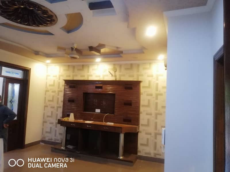 10 Marla Slightly Used Upper Portion Is Available For Rent On Top Location Of Wapda Town Lahore 13